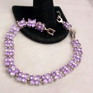 Lovely vintage purple lab sapphire tennis cocktail bracelet 💜
